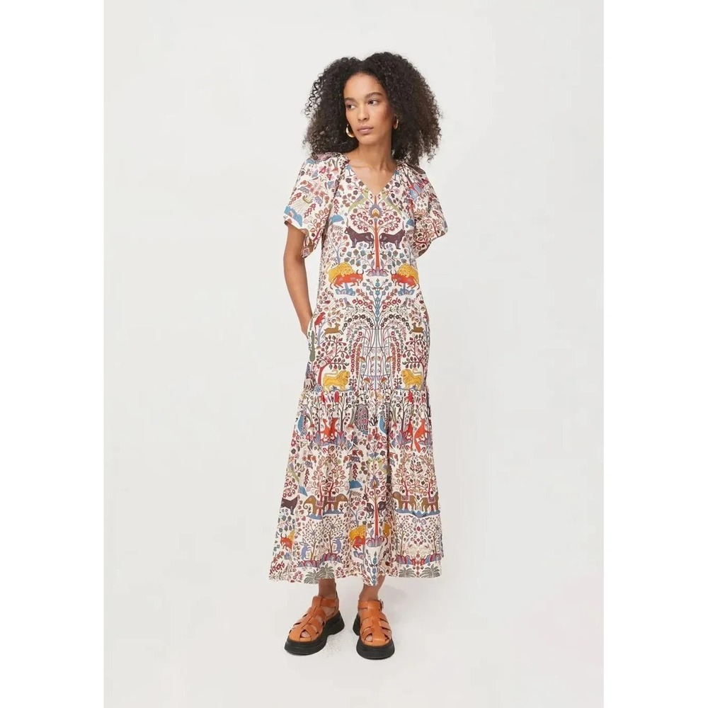 Rhode Dress Phobe Woodland Folklore Jungle Print